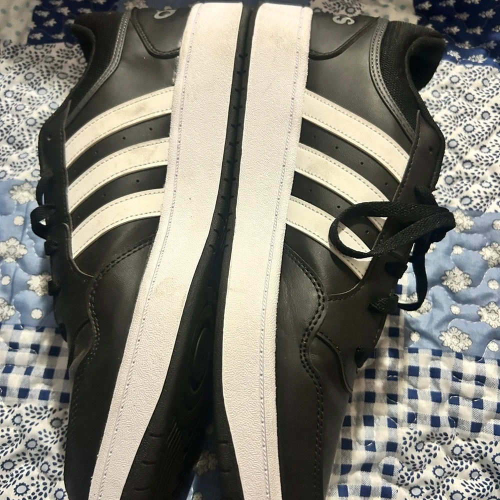 Adidas Classic Black and White Striped Shoes men’s - Picture 2 of 14